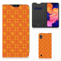 Samsung Galaxy A10 Hoesje met Magneet Batik Oranje - thumbnail