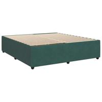 vidaXL Bedframe fluweel donkergroen 180x200 cm