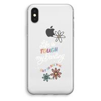 Tough Life: iPhone XS Transparant Hoesje - thumbnail