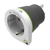 Q2 Power | Europe to Australia | Universal-Reiseadapter mit Erdungsstecker | KID SAFE Stoßschutz | Spannung und Leistung 100V-1000W / 250V-2500W