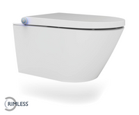 Sub Vesta Comfort Rimless douche wc met geurafzuiging, föhn, ladydouche en softclose zitting, wit