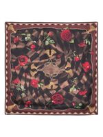 Aspinal Of London foulard Harlequin Rose en soie - Marron - thumbnail