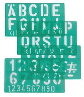 Linex 100411050 belettering Groen Polypropyleen Letter, number & symbol stencil - thumbnail