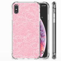 Apple iPhone Xs Max Case White Flowers - thumbnail