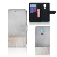 Xiaomi Redmi Note9 Book Style Case Wood Concrete