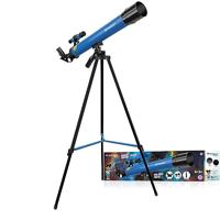 Bresser Junior lenstelescoop 50/600 AZ met statief voor het observeren van maan, planeten en daglichtobservaties inclusief accessoires, blauw