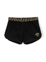 Versace Kids short à taille Greca - Noir - thumbnail