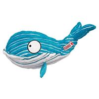 Kong Cuteseas Walvis Zachte Snuggly Squeaker Crinkle Fun Interactief Huisdier Speelgoed Groot