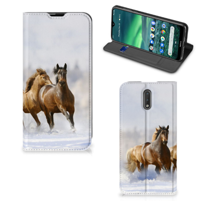 Nokia 2.3 Hoesje maken Paarden Nokia 2.3 Hoesje maken Paarden