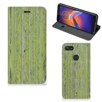 Motorola Moto E6 Play Book Wallet Case Green Wood