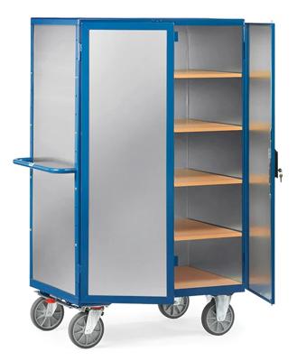 Fetra Hauptartikel 5592 Kastwagen Aluminium Poedercoating Laadvermogen (max.): 750 kg Stralend blauw (RAL 5007)