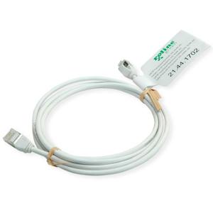 ROLINE GREEN F/UTP DataCenter Patchkabel Cat.6A (Class EA), LSOH, extra dun, grijs, 0,15 m