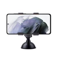 Shop4 - Samsung Galaxy S21 Autohouder Raamhouder Klem Zwart