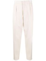 Zegna elasticated-ankles wool trousers - Tons neutres