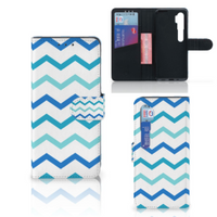 Xiaomi Mi Note 10 Pro Telefoon Hoesje Zigzag Blauw