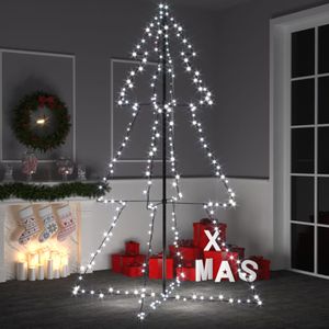 Kegelkerstboom 240 LED's binnen en buiten 118x180 cm