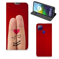 Motorola Moto G9 Power Hippe Standcase Liefde - Origineel Romantisch Cadeau - thumbnail