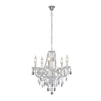 Trio Kroonluchter Luster Crystal 52cm 5-lichts grijs R1107-00