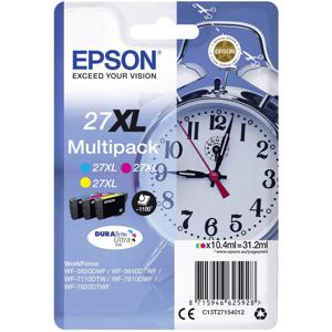 Epson Inktcartridge T2715, 27XL Origineel Combipack Cyaan, Geel, Magenta C13T27154012