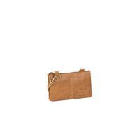 Justified Bags Justified Bags® Deborah - Leer - Small - Schoudertas - Top Zip - Cognac - thumbnail