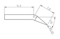 Weller RTP 001 C X Soldeerpunt Conisch, Gebogen Grootte soldeerpunt 0.1 mm Lengte soldeerpunt: 21.3 mm Inhoud: 1 stuk(s) - thumbnail