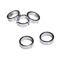 VWP Balhoofdtussenring spacer alu 10mm 1.1/8" zilver p/5 - thumbnail