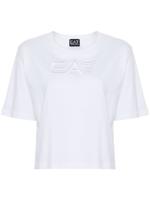 Ea7 Emporio Armani T-shirt met geborduurd logo - Wit