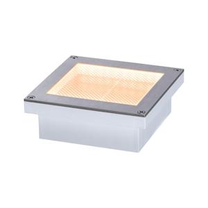 Paulmann 94724 Aron 2200K 10x10cm Inbouwlamp op zonne-energie Energielabel: G (A - G) 0.5 W Goud Wit