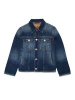 Diesel Kids veste en jean à bords francs - Bleu - thumbnail