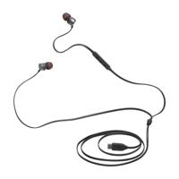 JBL Tune 310 C Bedraade in-ear oortjes met microfoon, met JBL Pure Bass Sound en een 3-knops afstandsbediening, in het zwart