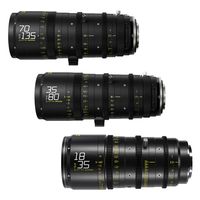 DZOFilm Catta FF Zoom 18-35mm + 35-80mm + 70-135mm E-mount Cine Lens Bundle Zwart