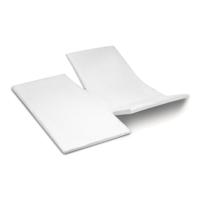 Cinderella Dubbele Splittopper Hoeslaken Katoen Weekend - white 180x210cm