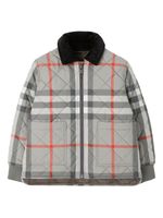 Burberry Kids veste à matelassage losanges - Gris