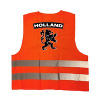 Holland fan hesje met zwarte leeuw EK / WK supporter outfit voor volwassenen