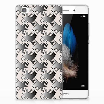 Huawei Ascend P8 Lite TPU Hoesje Salamander Grey