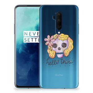 Silicone Back Case OnePlus 7T Pro Boho Skull