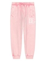 Dolce & Gabbana Kids logo-print cotton track pants - Rose - thumbnail