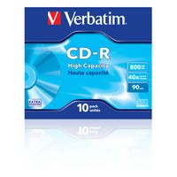 Verbatim 43428 CD-R 90 disc 800 MB 10 stuk(s) Jewelcase - thumbnail