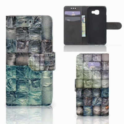 Wallet Case met Pasjes Samsung Galaxy A3 2016 Spijkerbroeken