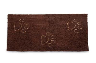 Dirty dog droogmatloper - hond - bruin - 152x76 cm Dirty dog droogmatloper - hond - bruin - 152x76 cm