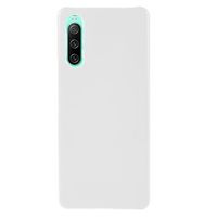 Sony Xperia 10 IV Rubberen Plastic Case - Wit - thumbnail