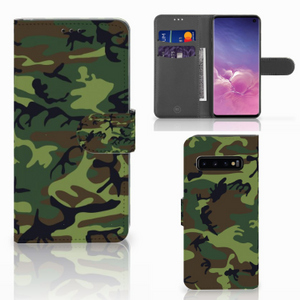 Samsung Galaxy S10 Telefoon Hoesje Army Dark