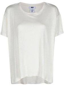 DKNY short-sleeve linen T-shirt - Blanc