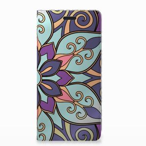 Nokia 3.1 (2018) Smart Cover Purple Flower