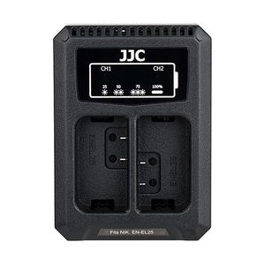 JJC DCH-ENEL25 USB Dual Battery Charger (voor Nikon EN-EL25 accu)