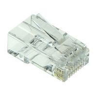 ACT RJ45 (8P/8C) CAT6 easyconnect unshielded modulaire doorsteek connector voor ronde kabel met mass - thumbnail