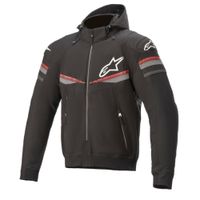 ALPINESTARS Sektor V2 Tech Hoodie, Textiel motorjas heren, Zwart-Helder Rood