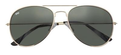 Croon zonnebril Scott unisex piloot goud/groen sterkte +2.00