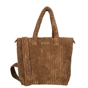 Enrico Benetti Corduroy Ribstof Shopper/Schoudertas Rosie Bruin