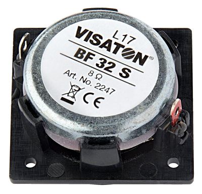 Visaton BF 32 S - 8 Ohm 1.3 inch 3.2 cm Breedband-luidspreker 2 W 8 Ω Zwart